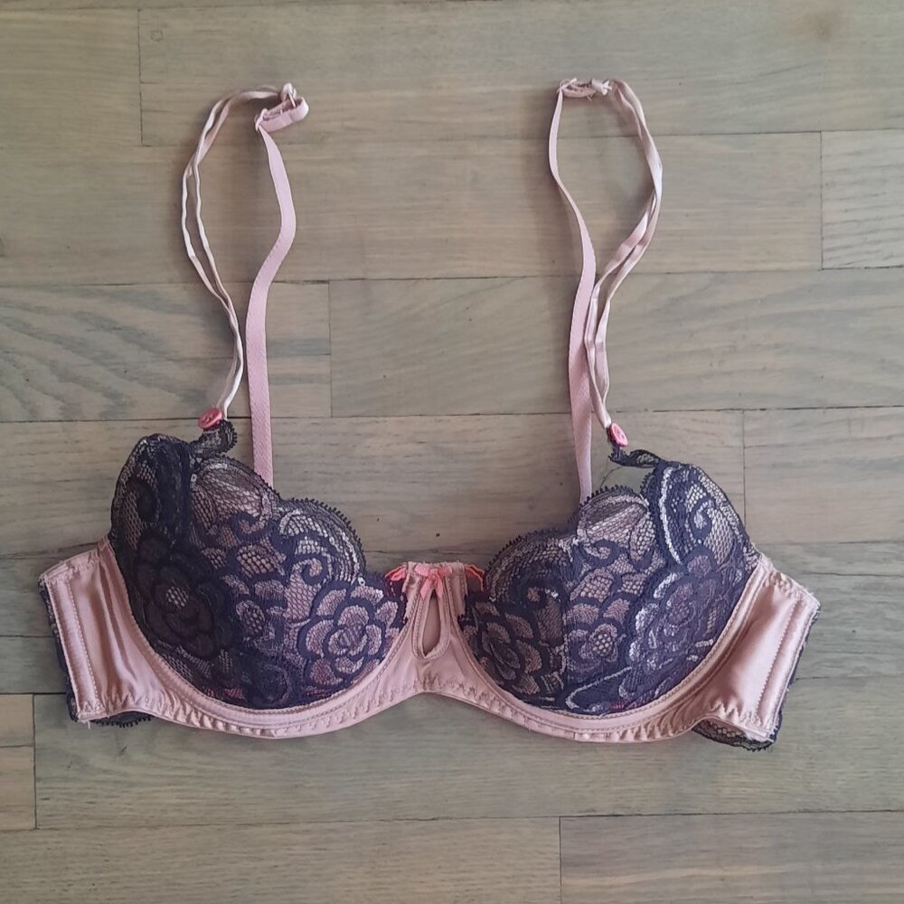 NEW Heidi Klum Intimates Underwire Contour Balconette Bra 34B